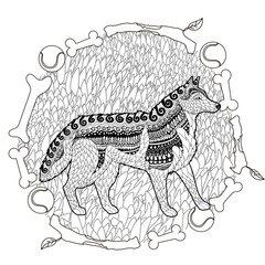 High detail patterned Husky.