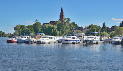 Röbel an der Müritz im Müritz Nationalpark in der Mecklenburgischen Seenplatte,Mecklenburg-Vorpommern,Deutschland