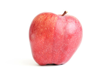 Red beautiful apple isolated on white