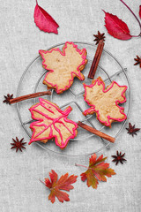 Obraz na płótnie Canvas Symbolic autumn cookies