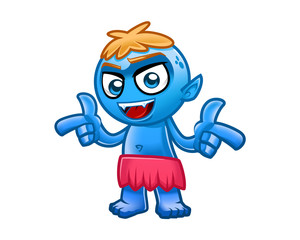 blue giant cartoon character design 2