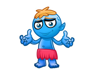 blue giant cartoon character design 3