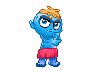 blue giant cartoon character design 5
