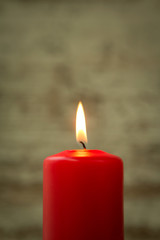 Red Christmas candle