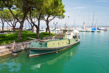 marina on Lake Garda in Desenzano del Garda, Italy