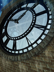 fantasy clock 3d computer graphic