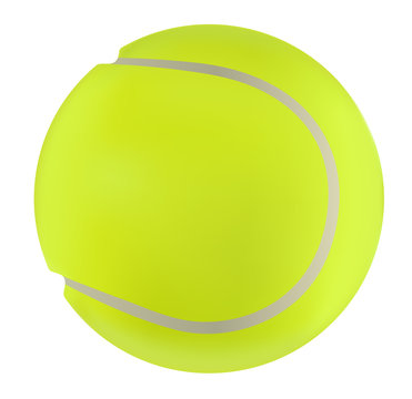 vector tennis ball on white background / Vektor tennisball isoliert