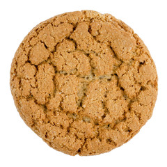 Oatmeal Cookies Isolated On White Background.