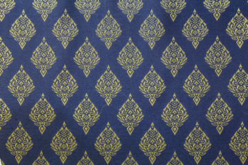 fabric  patterned traditional thai style