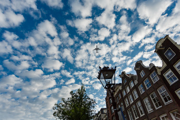 Airplane over Amsterdam © castenoid