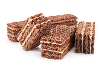 Sweet chocolate wafers