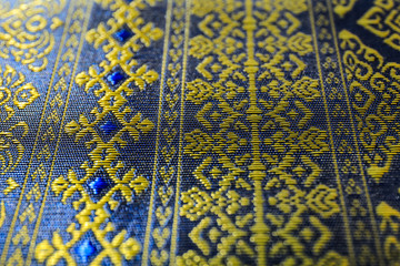 fabric  patterned traditional thai style