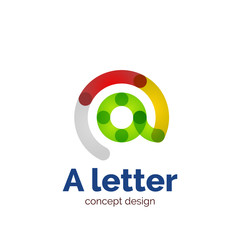 Vector modern minimalistic letter concept logo