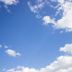 Clouds with blue sky