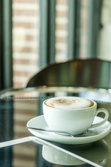 coffee cup and tablet