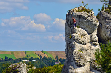 Rock climbing