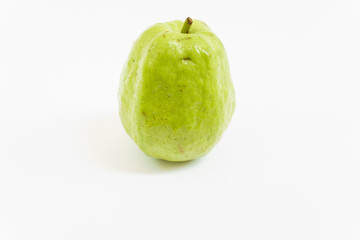 fresh guava on white background