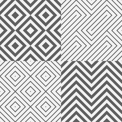 geometric seamless pattern background, diagonal square and zigzag textile vector