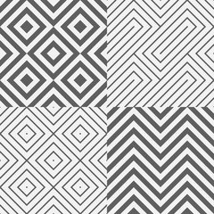 geometric seamless pattern background, diagonal square and zigzag textile vector