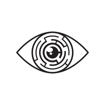 Eye maze icon