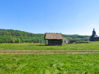 Building in traditional ukrainian style