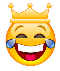 Laughing Face with Crown