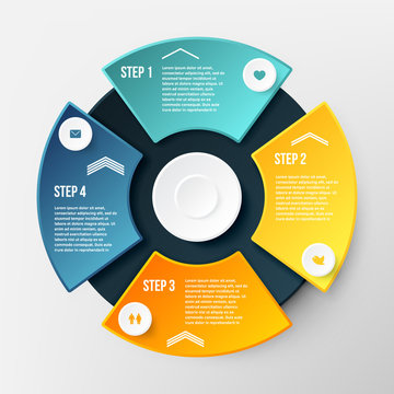 Vector Infographic Circle Template