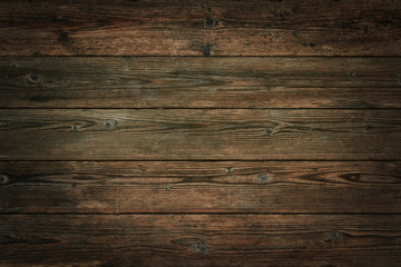 Fototapeta na wymiar Dark brown vintage wooden background