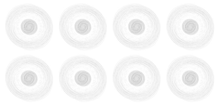 pencil colorful hand drawn circles, abstract vector illustration