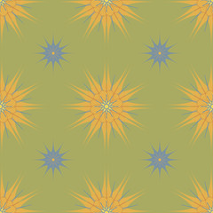 geometric ornament seamless pattern, Vector ornamental illustration of colored ethnic elements. Colorful ornament of Triangles Rhombus Circles Stars Sun in vector. Cute Folk vector background