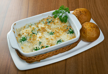 Baked cauliflower ,broccoli