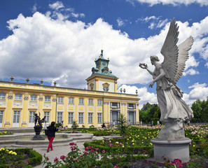 Wilanow chateau and garden, Warsaw, Poland