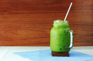 ice green tea on background