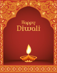 Happy Diwali greeting card - 120945733
