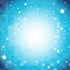 Background design with stars on blue