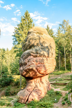 Pilzfelsen - Kelchstein im Zittauer Gebirge