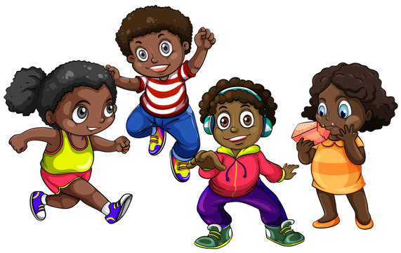 Cartoon African American Kids Images – Browse 17,214 Stock Photos, Vectors,  and Video | Adobe Stock