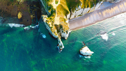 Les falaises d'Etretat, en Normandie
