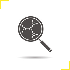 Molecular structure analysis icon