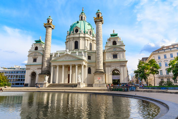 Fototapeta na wymiar Vienna. Karlskirche cathedral