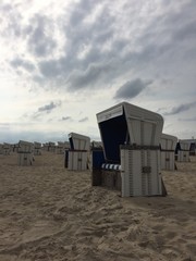 Strandkörbe am Meer in Sylt