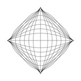 "Vector geometric background. Sacred Geometry Symbol. Black and white