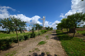 Fototapeta premium Christ the King monument in Swiebodzin (Poland)