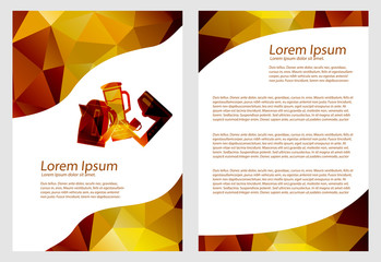 business brochure Kitchen appliances template booklet or flyer a