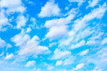 Clouds in the blue sky