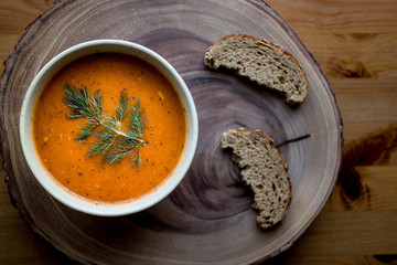 Turkish Traditional Tarhana Soup.