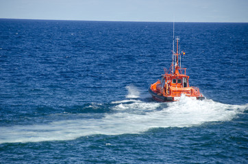 Boat in the ocean