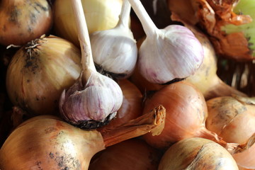 Onion and garlic
