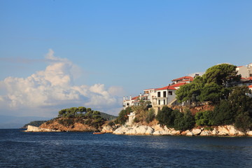 Fototapeta na wymiar Skiathos island in Greece