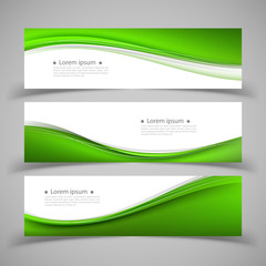Fototapeta premium Set of banner templates. modern abstract design.